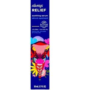 Always Relief Soothing Serum for Intimate Skin jojoba + olive oil New 3pack